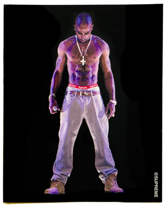 Supreme Tupac Hologram Sticker