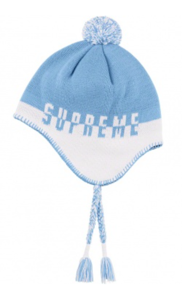 Supreme Split Logo Earflap Beanie