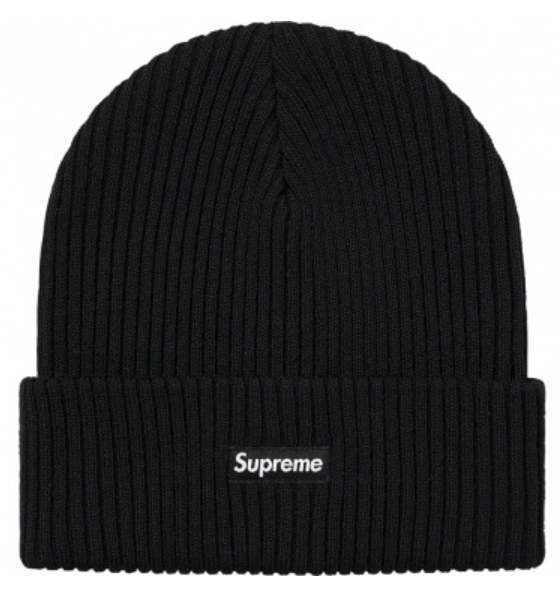 Supreme Black Wide Rib Beanie