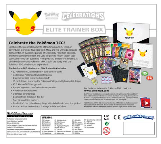 Sword & Shield - Celebrations Elite Trainer Box theboothcollectibles Sword & Shield - Celebrations Elite Trainer Box theboothcollectibles